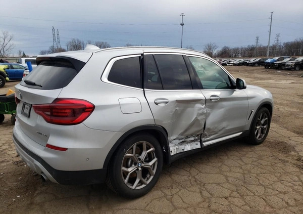 BMW X3 cena 69000 przebieg: 48658, rok produkcji 2021 z Szczytna małe 67